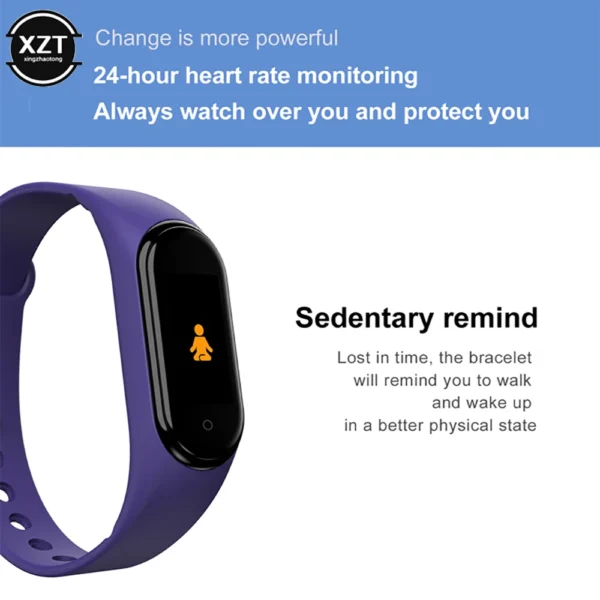 Smart Watch Wristband Waterproof Watch Blood Pressure Heart Rate Monitor Fitness Tracker Sport Smart Bracelet Electric Clock - Image 4