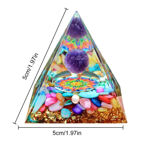 Pyramid Healing Crystals Energy Generator Amethyst Natural Stone Pendulum Reiki Chakra Meditation Tool Room Decorations New - Image 5