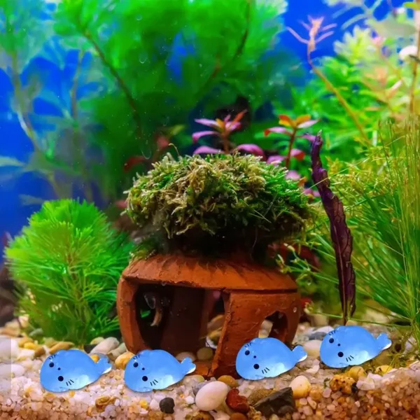 glow in the dark animals Stress Relief Seal Miniature Aquarium Ornament Fairy Garden Decoration For Aquarium Decor - Image 5