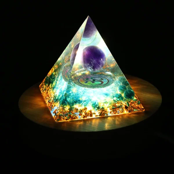 Pyramid Healing Crystals Energy Generator Amethyst Natural Stone Pendulum Reiki Chakra Meditation Tool Room Decorations New - Image 6