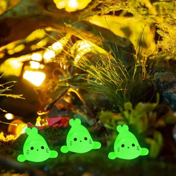 glow in the dark animals Stress Relief Seal Miniature Aquarium Ornament Fairy Garden Decoration For Aquarium Decor - Image 6