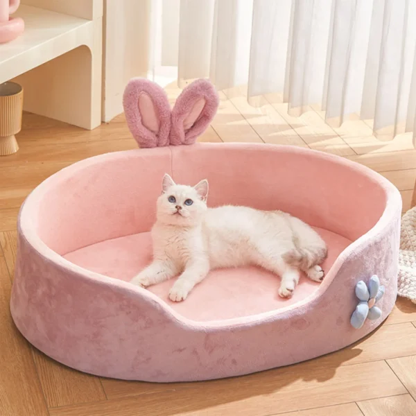 Detachable Pet Bed Pet Bed Detachable Washable Dog Sleeping Bed Soft Comfortable Warm Cat Bed for Four Seasons Soft Pet Bed - Image 2